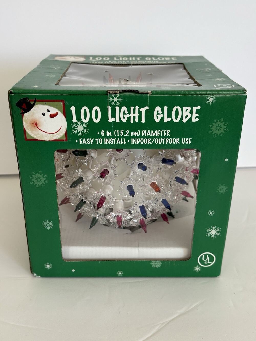 Vintage 6" Holiday Classics 100 Lights Super Sphere Star Burst Multi-Color NEW